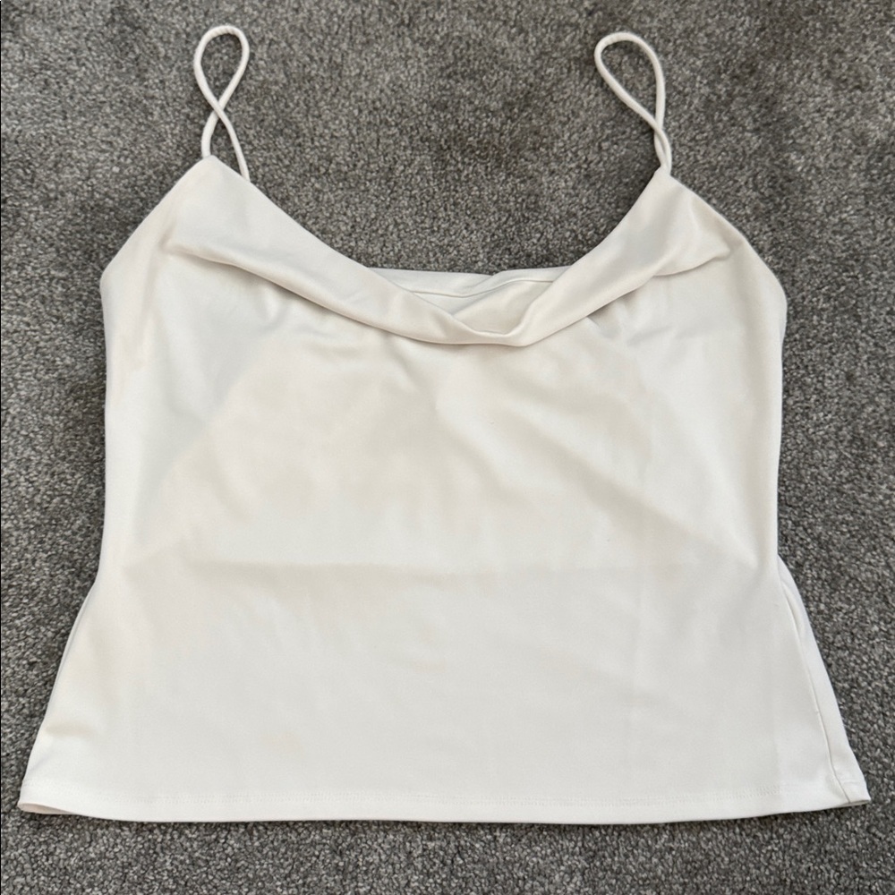 H&M Cream Cowl Neck Camisole